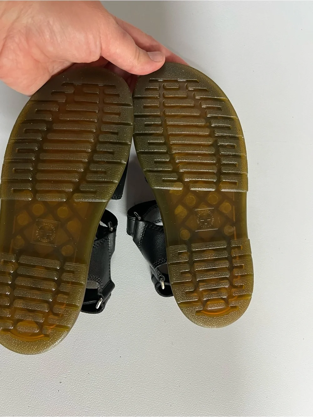 Dr. Martens Youth Romi Sandals Size 1 Black Velcro